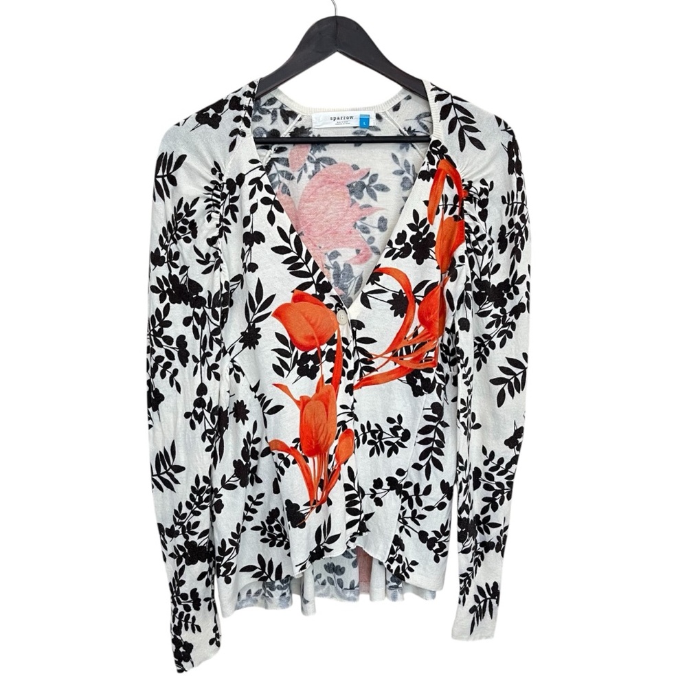 Sparrow - Anthropologie Peplum Tulip Single Button Cardigan Sweater